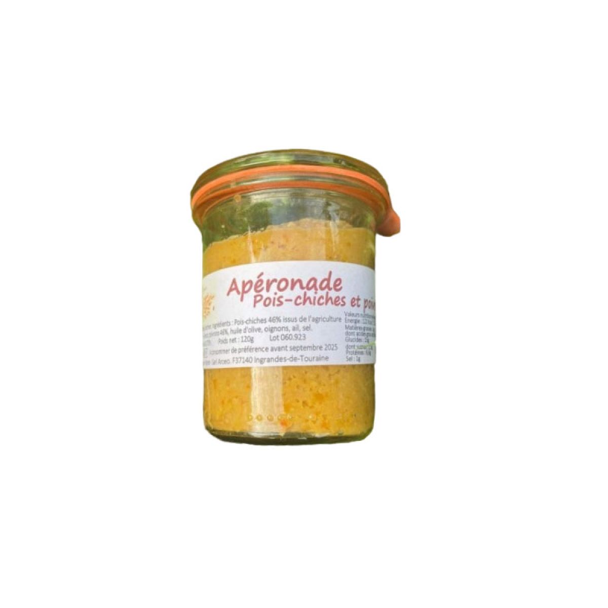 Item Apéronade pois-chiches et poivrons 120g