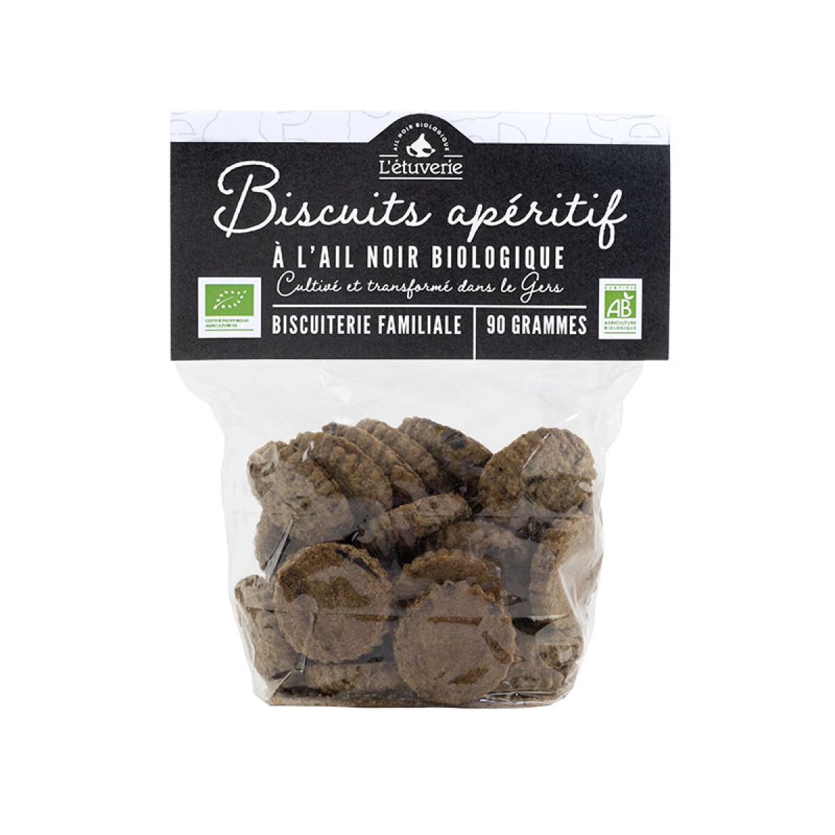 Biscuits à l'ail noir bio