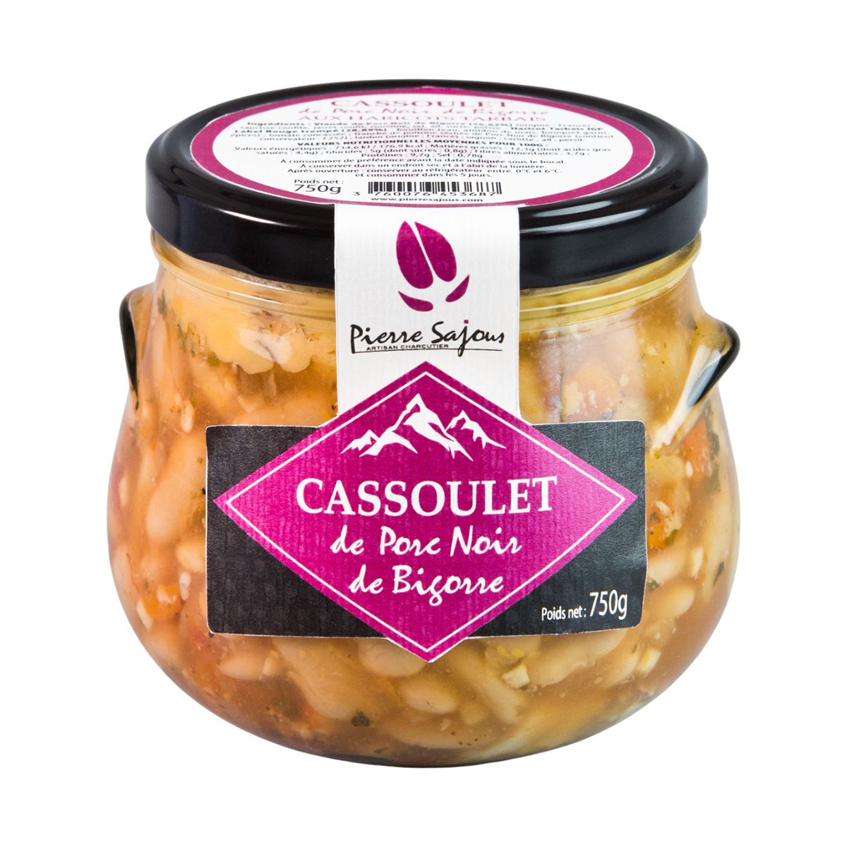 Item Cassoulet de Porc Noir de Bigorre, marmiton 750g