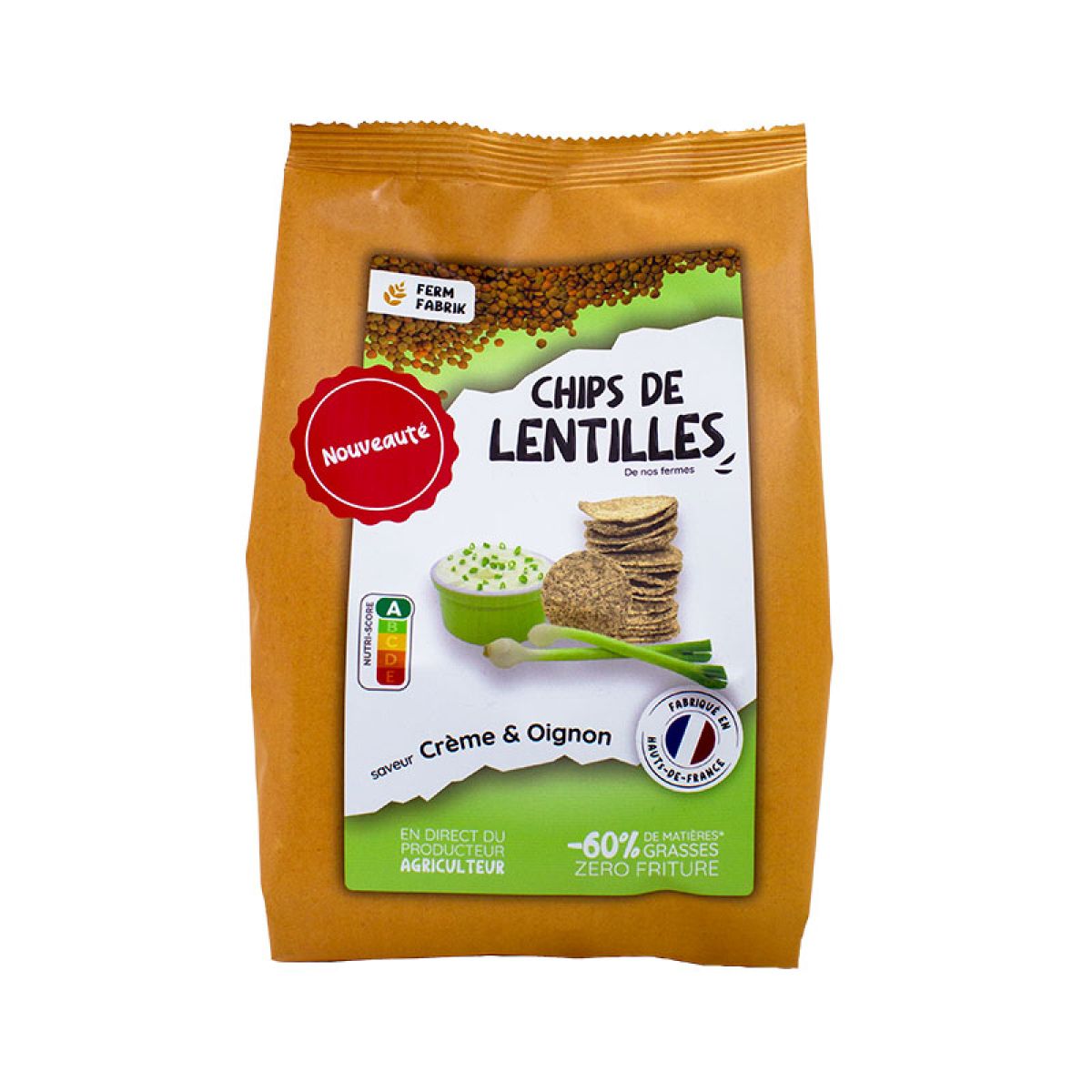 Item Chips de Lentilles Crème Oignon 75g