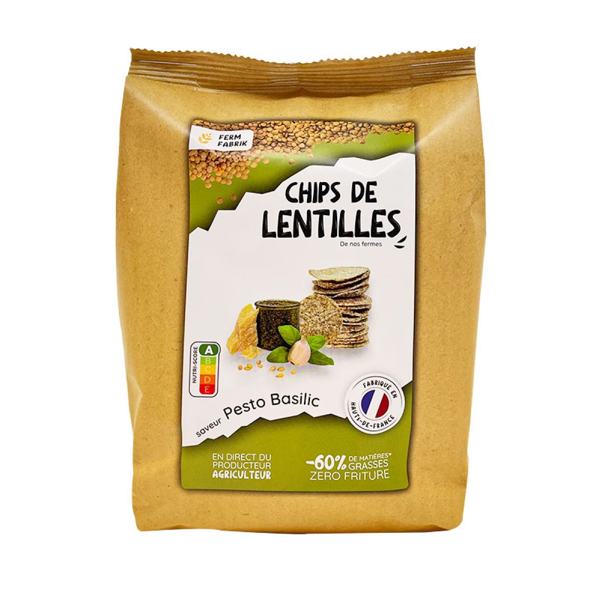 Item Chips de Lentilles Pesto Basilic 75g