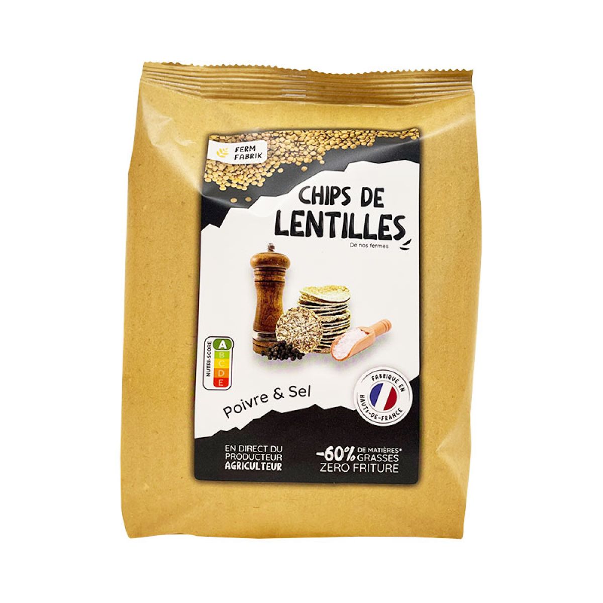 Item Chips de Lentilles Poivre & Sel 75g