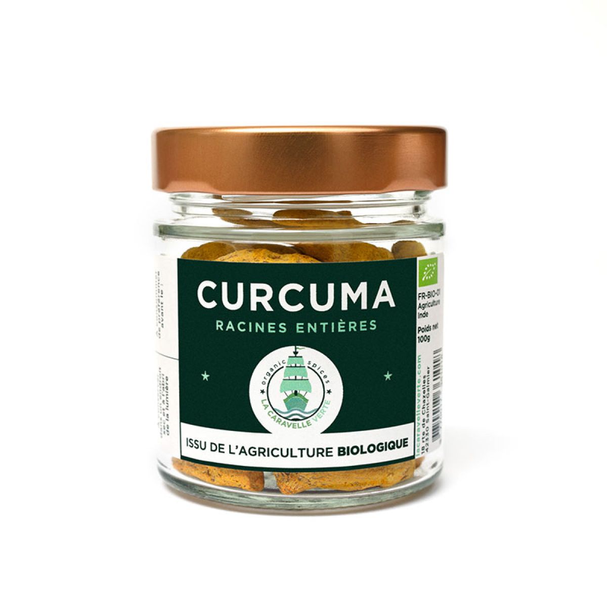 Curcuma - Racines entières bio 50g