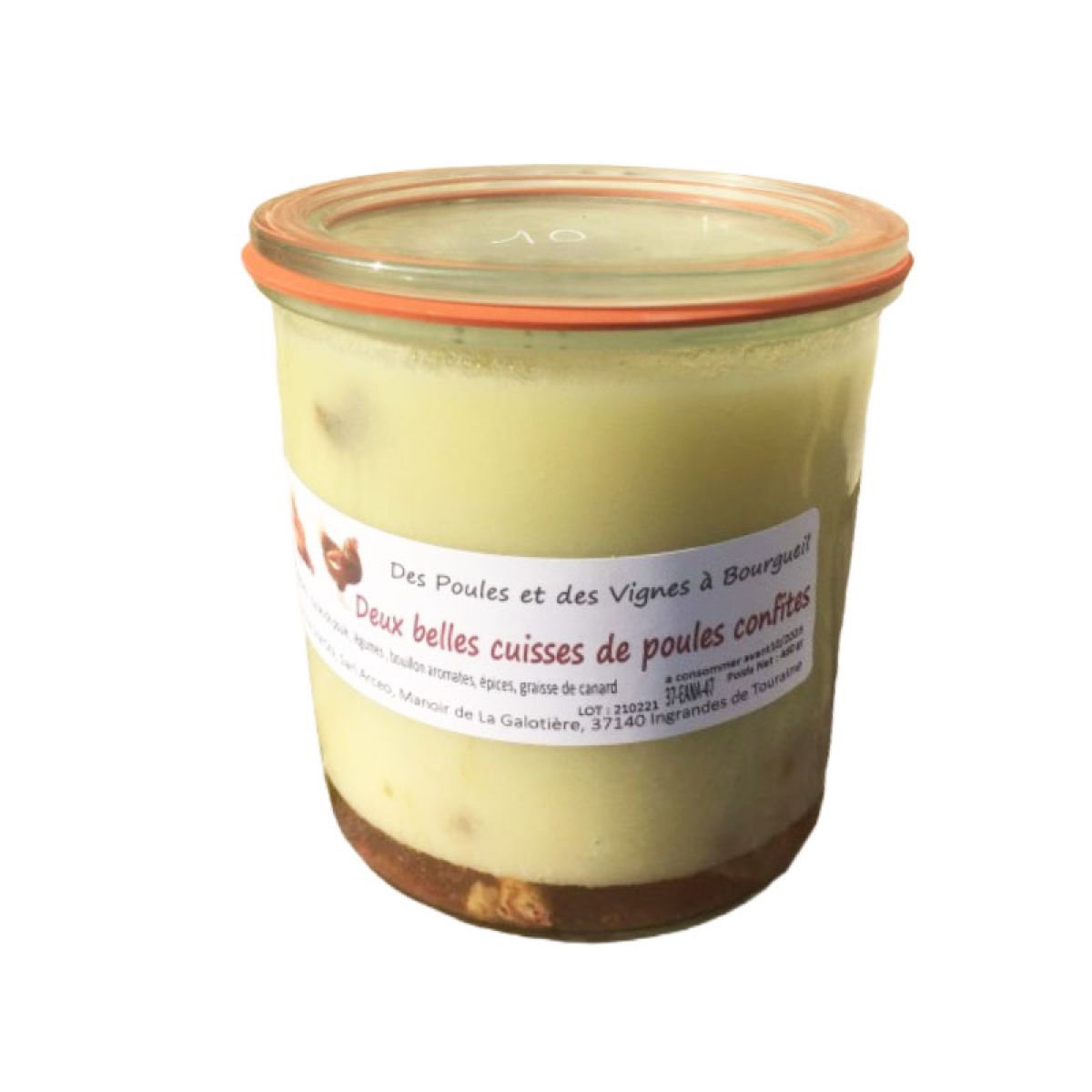 Item Deux cuisses de poule confites 450g