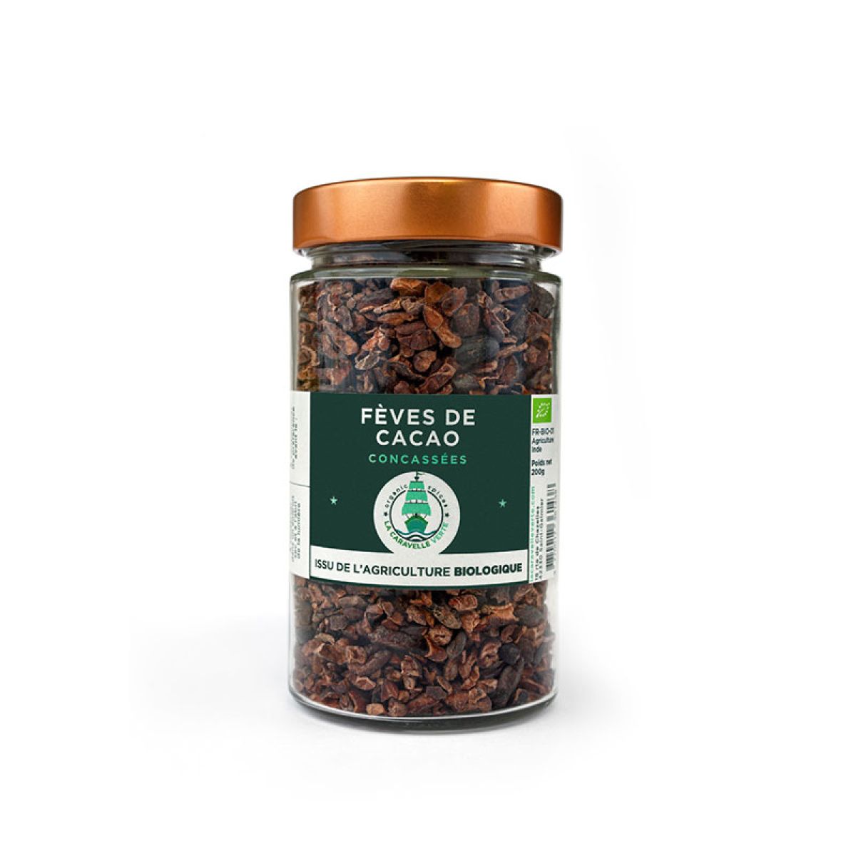 Fèves de cacao - Concassées bio 200g