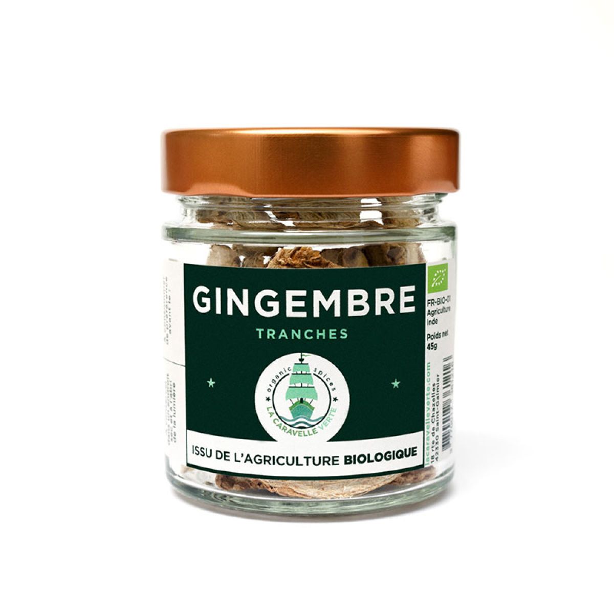 Gingembre - Tranches 20g