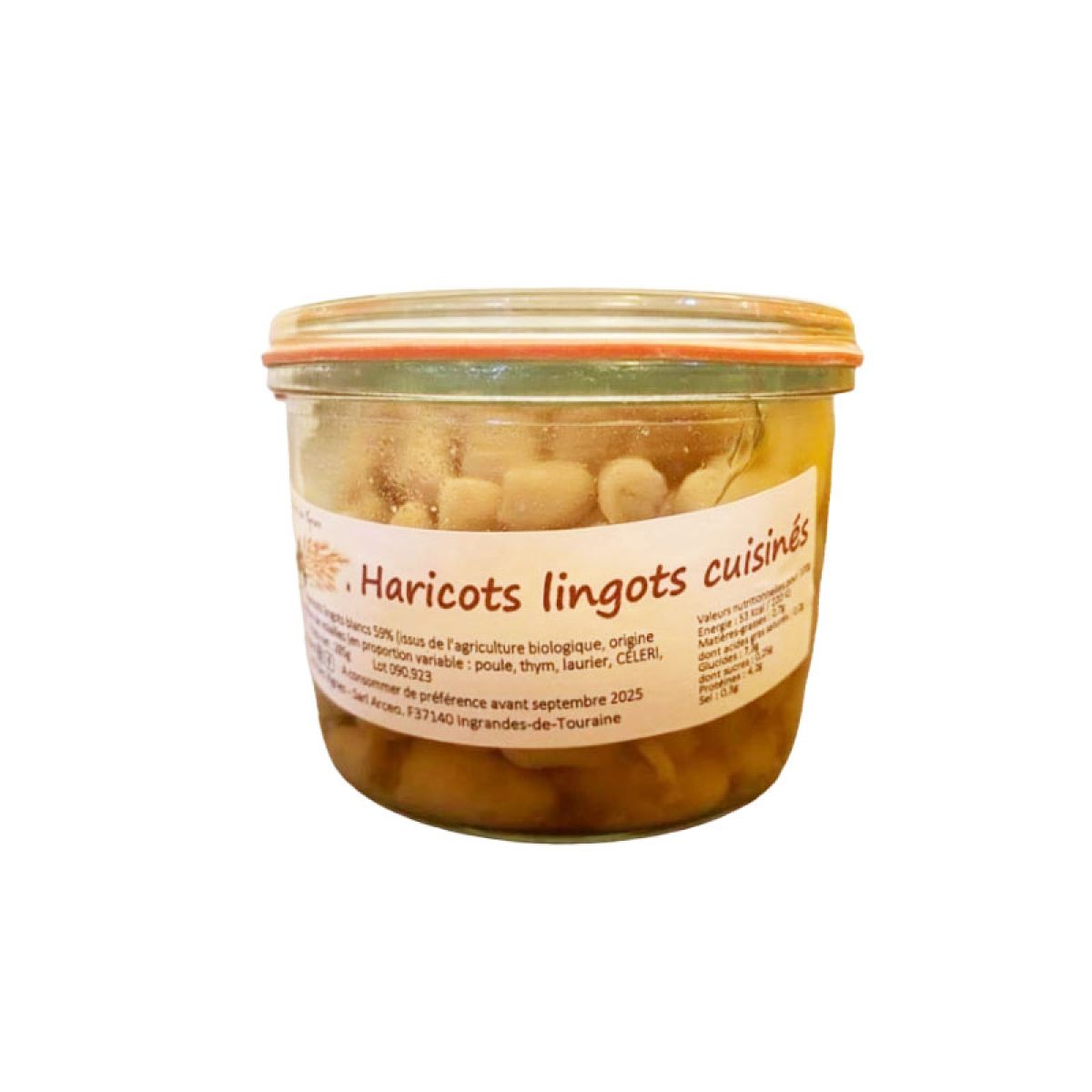 Item Haricots lingots cuisinés ( au bouillon de poule ) 180g