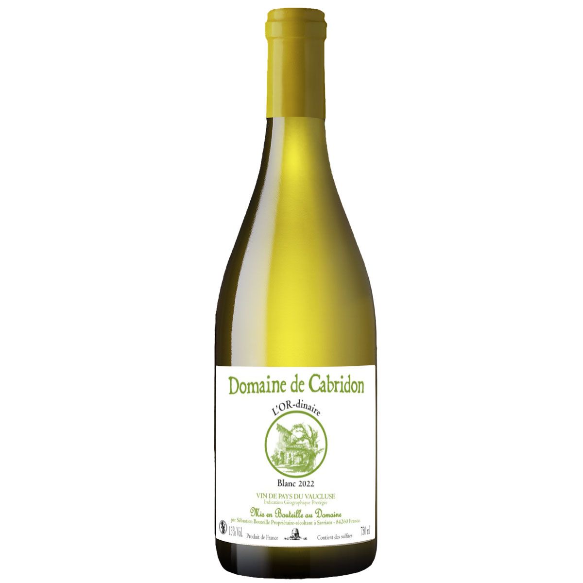 Item IGP Vin de Pays de Vaucluse-« l'OR-dinaire » blanc 75cl