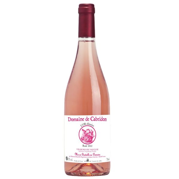 Item IGP Vin de Pays de Vaucluse-« l'OR-dinaire » rosé-IGP 75cl