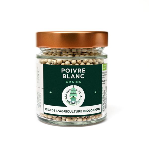 Item Poivre blanc - En grains bio 100g