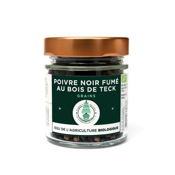 Item Poivre noir fumé au bois de Teck - En grains bio 50g