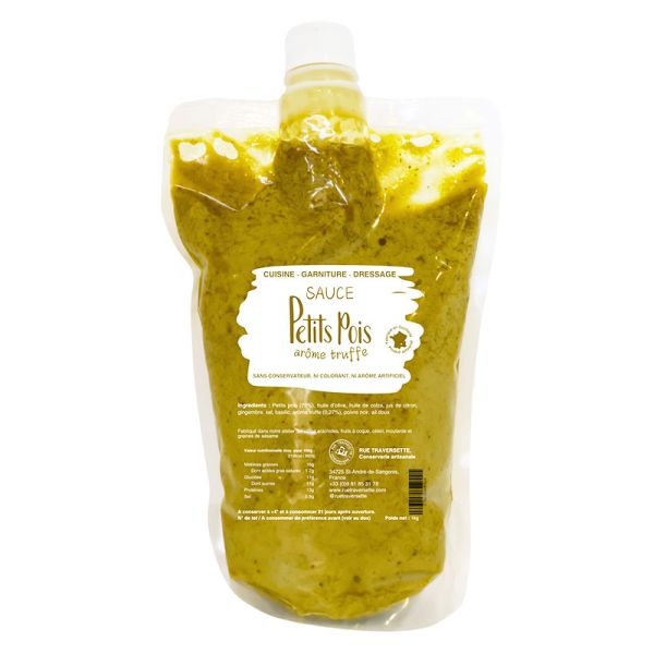 image Sauce Petit Pois Arôme truffe en poche