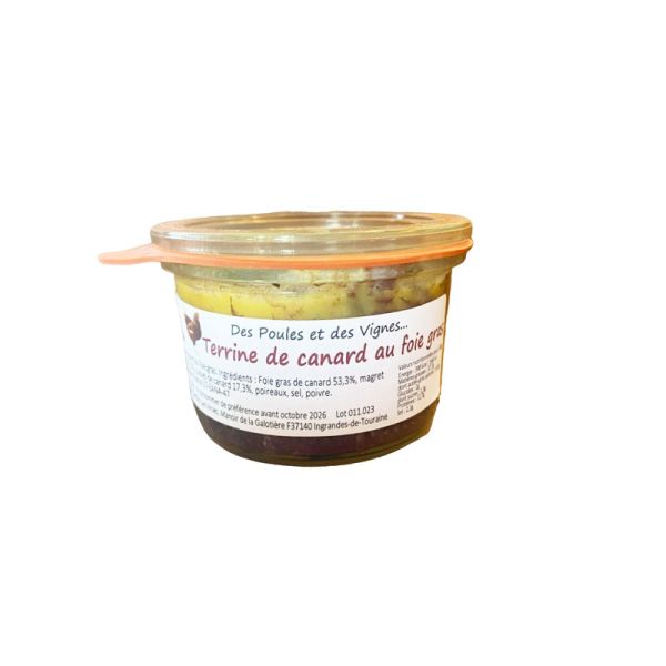 Item Terrine de canard au foie gras (53,3%) 150g