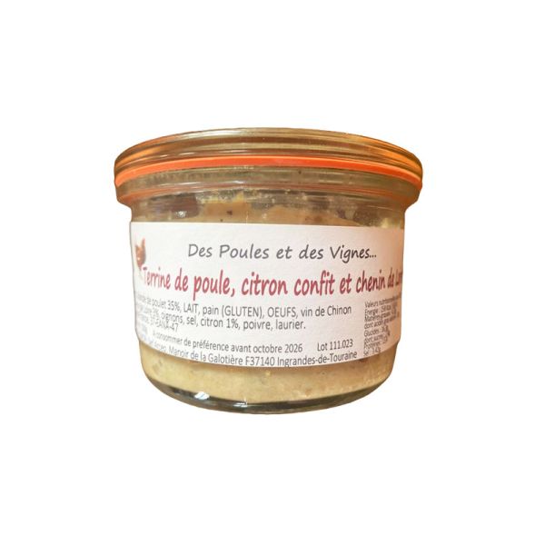 Item Terrine de poule au citron confit et chenin 150g