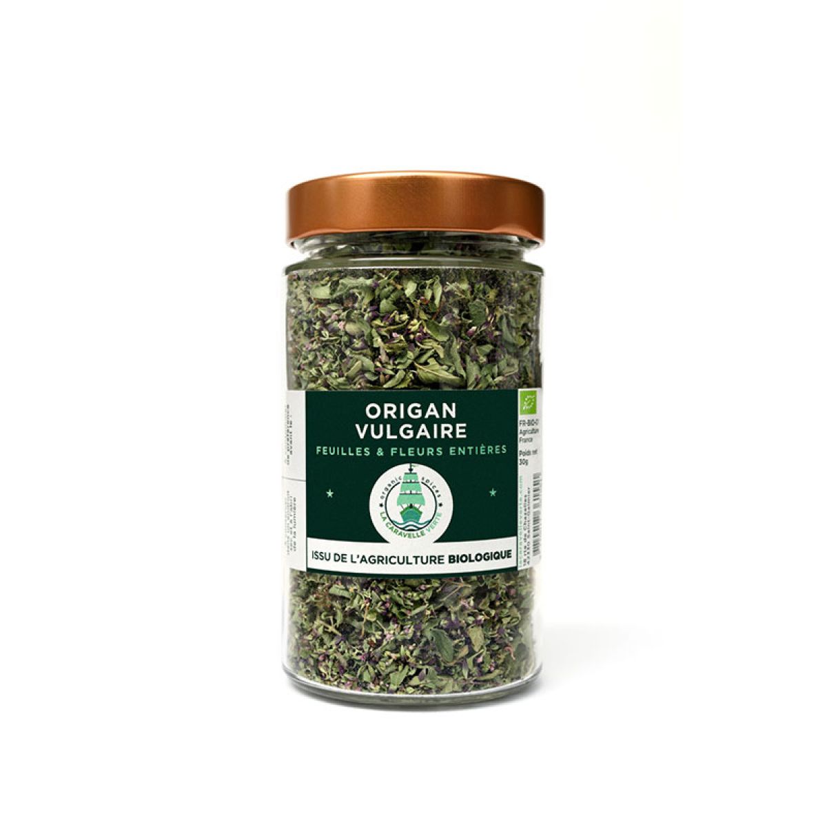 Origan - Feuilles et fleurs entières bio 200g