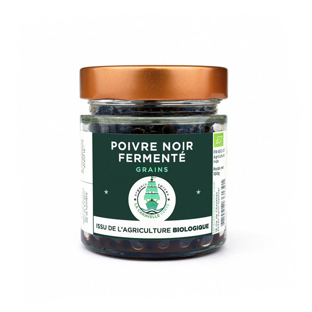 Poivre noir fermenté - En grains 50g