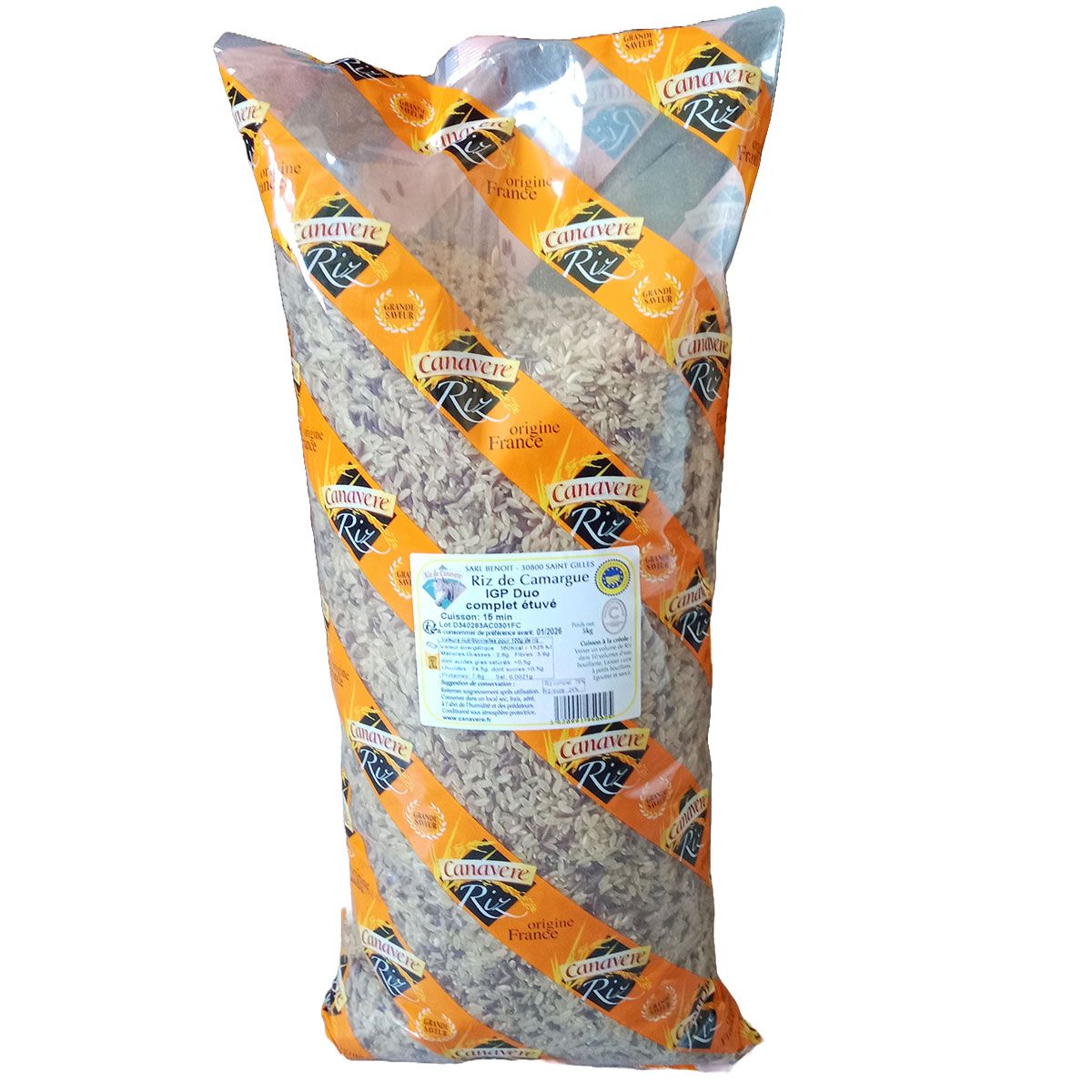 Item Riz de Camargue Long Duo Étuvé 5kg