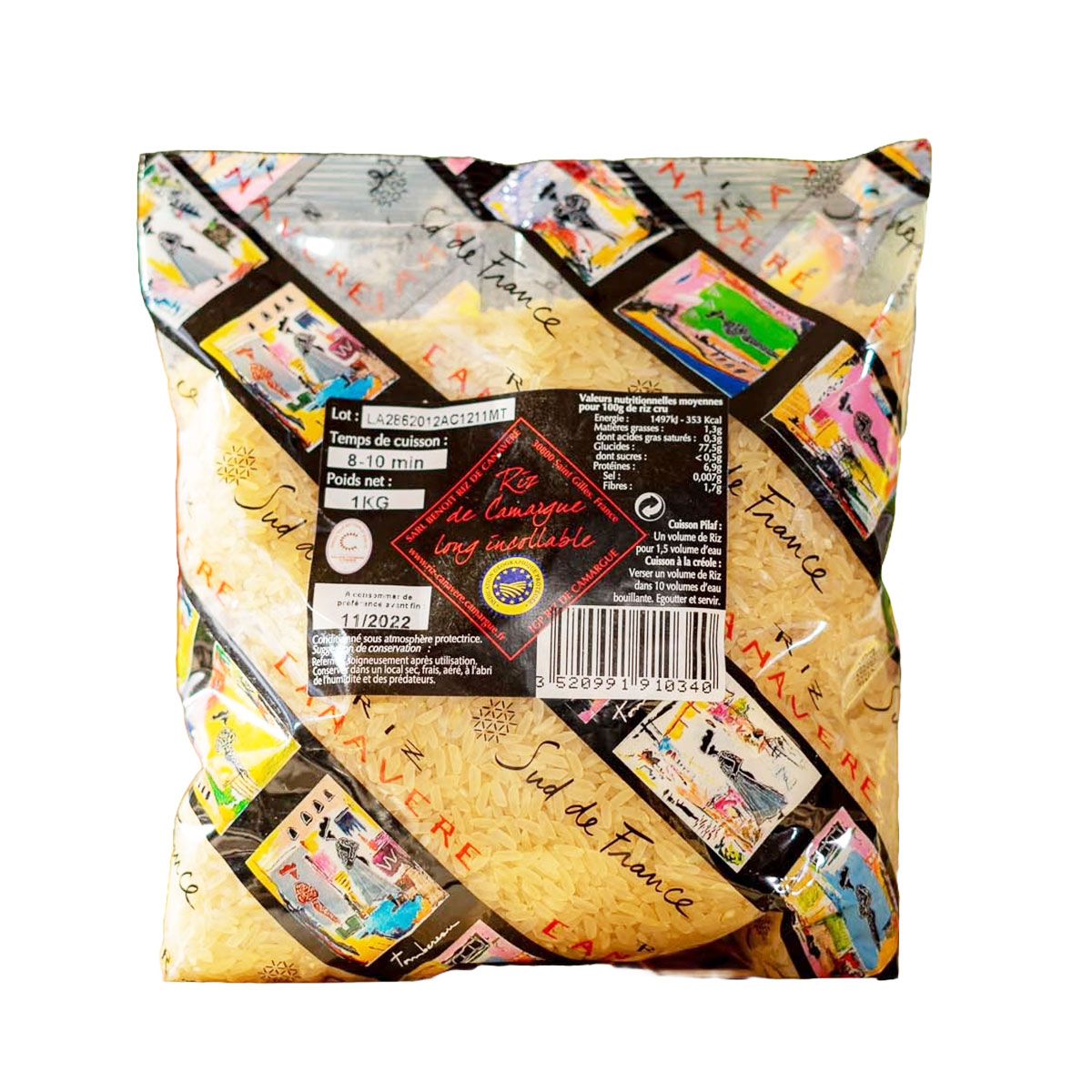 Item Riz de Camargue Long Étuvé 1kg