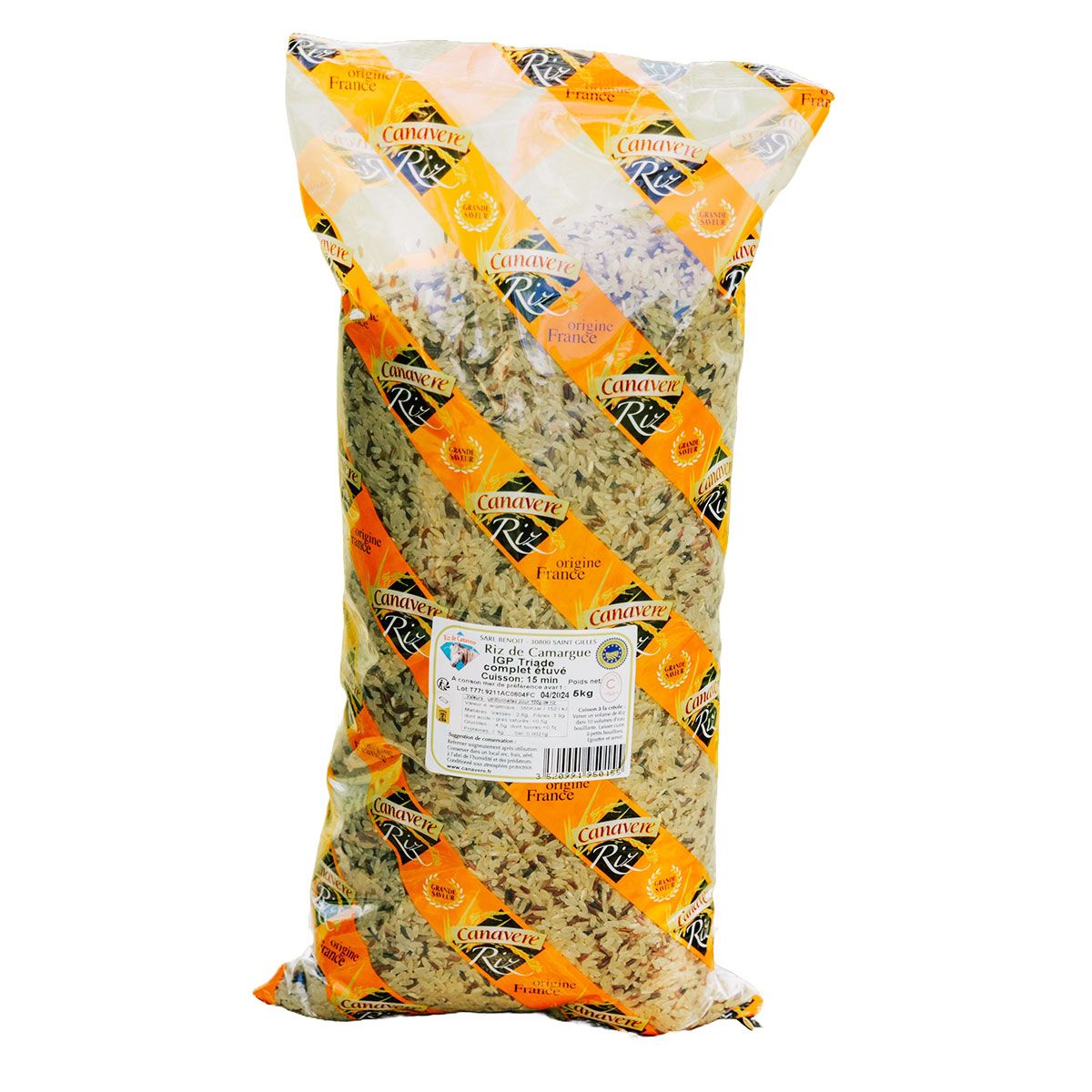 Item Riz de Camargue Long Triade Étuvé 5kg