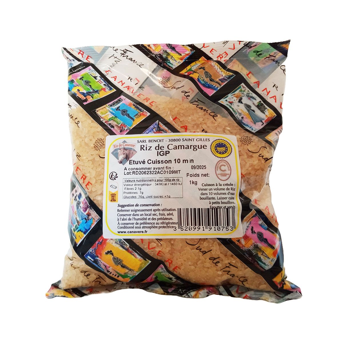 Item Riz de Camargue Rond Étuvé 1kg