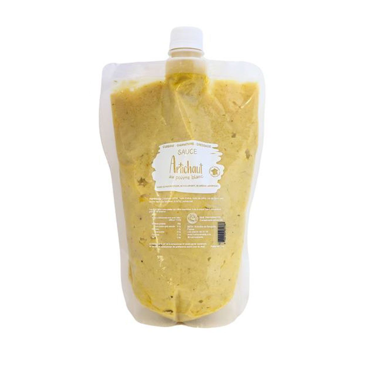 Sauce Artichaut au Poivre Blanc en poche